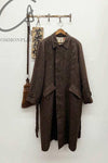 AVIVA JIFEI XUE Oversized long coat with detachable vest AJX-FW22-OLC-BR-SHENZONG Dark Brown FW22-OLC-BR